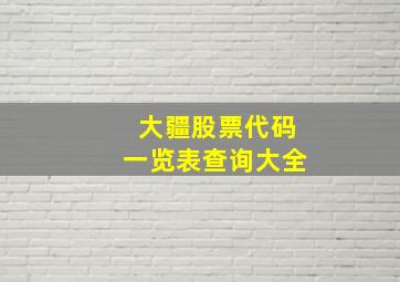 大疆股票代码一览表查询大全