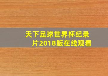 天下足球世界杯纪录片2018版在线观看