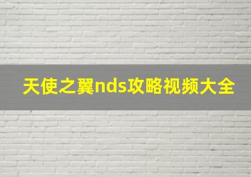 天使之翼nds攻略视频大全