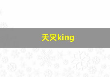 天灾king