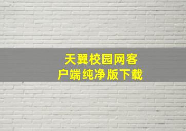 天翼校园网客户端纯净版下载