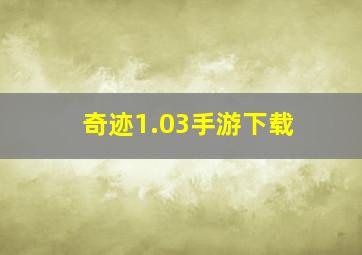 奇迹1.03手游下载