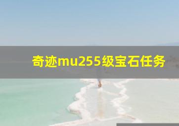 奇迹mu255级宝石任务