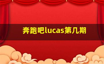 奔跑吧lucas第几期