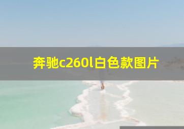 奔驰c260l白色款图片