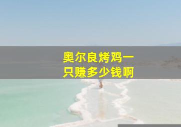 奥尔良烤鸡一只赚多少钱啊