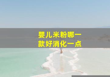 婴儿米粉哪一款好消化一点