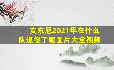 安东尼2021年在什么队退役了呢图片大全视频