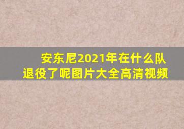 安东尼2021年在什么队退役了呢图片大全高清视频