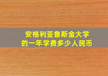 安格利亚鲁斯金大学的一年学费多少人民币