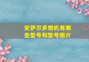 安萨尔多燃机有哪些型号和型号图片