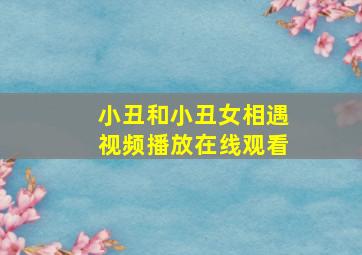 小丑和小丑女相遇视频播放在线观看