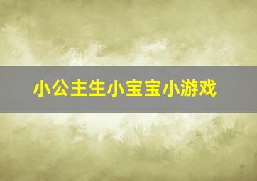 小公主生小宝宝小游戏