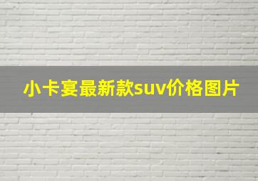 小卡宴最新款suv价格图片