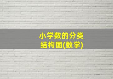 小学数的分类结构图(数学)