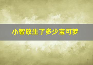 小智放生了多少宝可梦