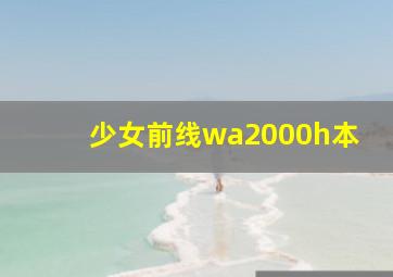 少女前线wa2000h本