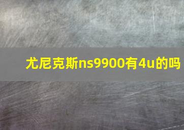 尤尼克斯ns9900有4u的吗