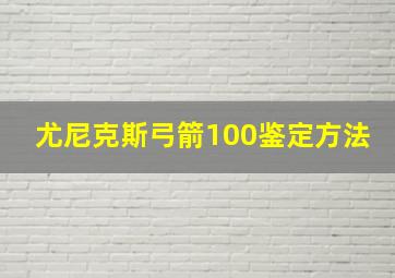 尤尼克斯弓箭100鉴定方法