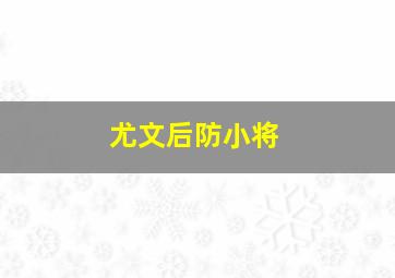 尤文后防小将