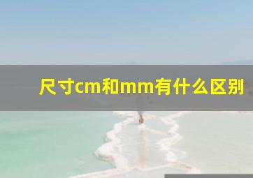 尺寸cm和mm有什么区别