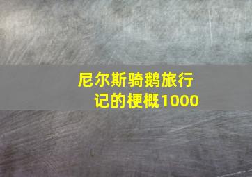 尼尔斯骑鹅旅行记的梗概1000