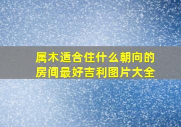 属木适合住什么朝向的房间最好吉利图片大全