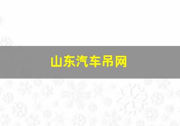 山东汽车吊网