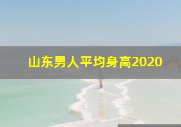 山东男人平均身高2020