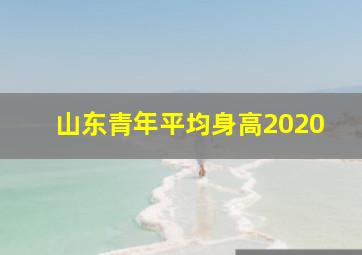 山东青年平均身高2020