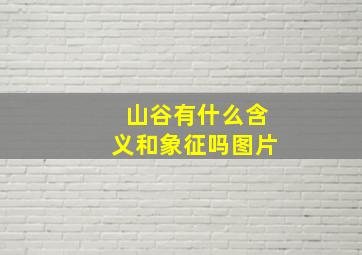 山谷有什么含义和象征吗图片