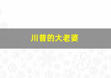 川普的大老婆