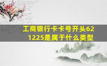 工商银行卡卡号开头621225是属于什么类型