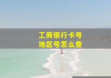 工商银行卡号地区号怎么查