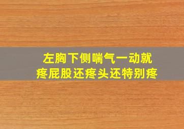 左胸下侧喘气一动就疼屁股还疼头还特别疼