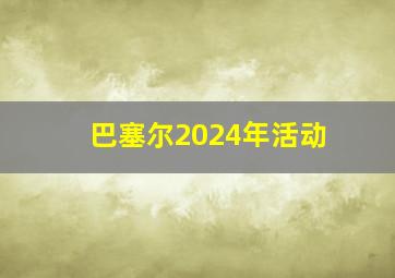 巴塞尔2024年活动