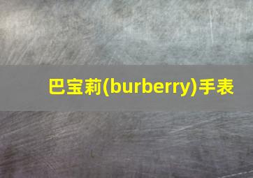 巴宝莉(burberry)手表