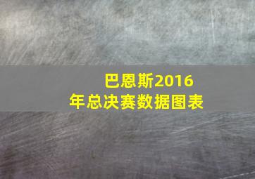 巴恩斯2016年总决赛数据图表