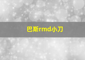 巴斯rmd小刀