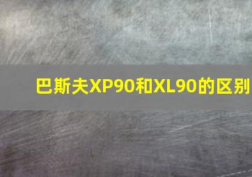 巴斯夫XP90和XL90的区别