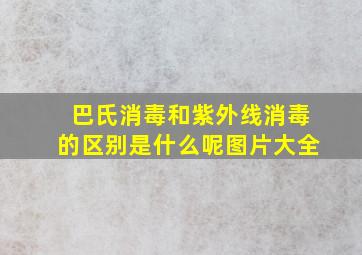 巴氏消毒和紫外线消毒的区别是什么呢图片大全