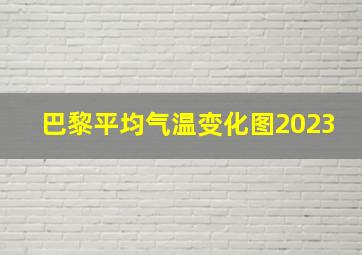 巴黎平均气温变化图2023