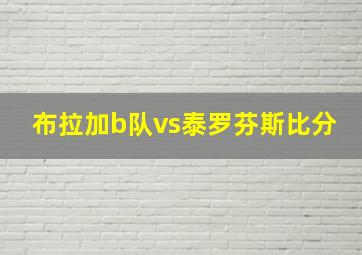 布拉加b队vs泰罗芬斯比分