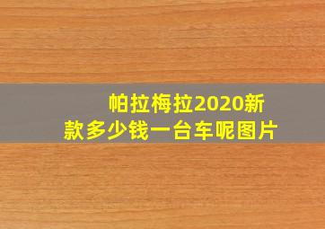 帕拉梅拉2020新款多少钱一台车呢图片