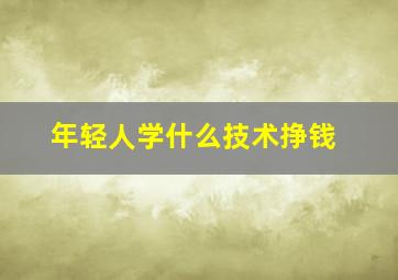 年轻人学什么技术挣钱