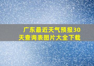 广东最近天气预报30天查询表图片大全下载