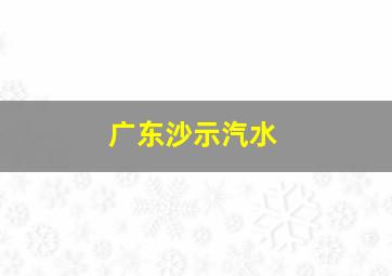 广东沙示汽水