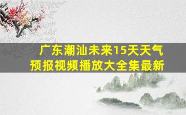 广东潮汕未来15天天气预报视频播放大全集最新