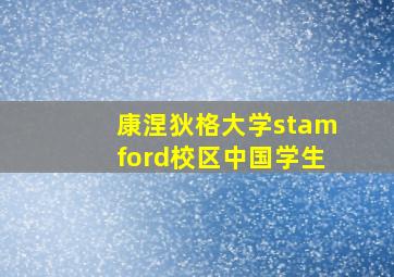 康涅狄格大学stamford校区中国学生