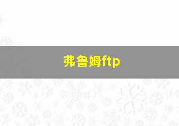 弗鲁姆ftp